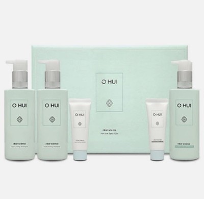 O HUI Clear Science Hair Care Special Set 5 Items Shampoo Conditioner K-Beauty