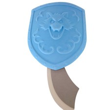 TOYI Foam Sword and Shield Set Kids Play Wolf Pirate Costume Blue NWT