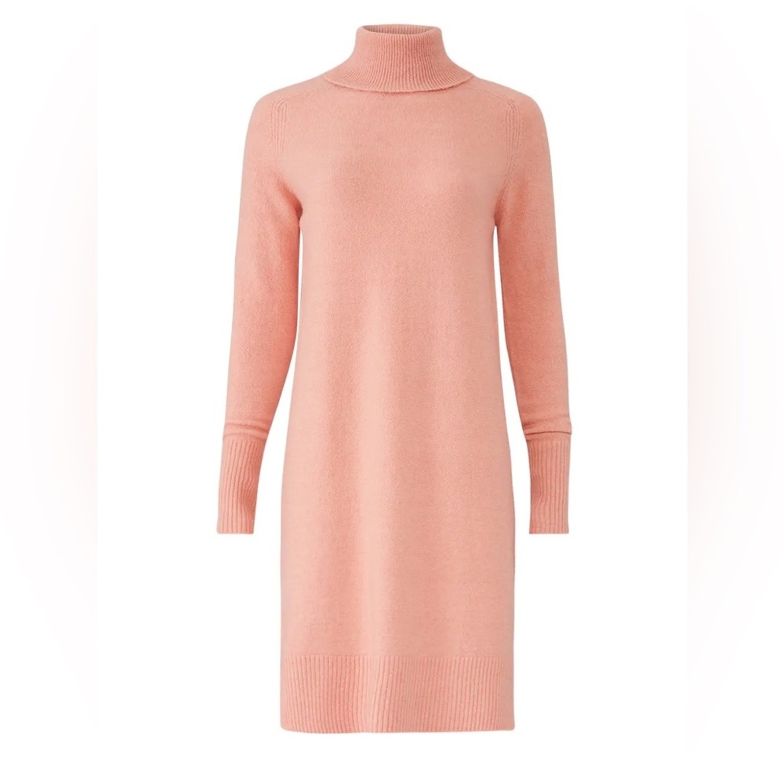 J.Crew Turtleneck Sweater Dress Pink Merino Alpaca Blend Size S