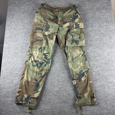 US Army Pants Medium Long Woodland Camo BDU Hot Weather Combat Ripstop Trouser