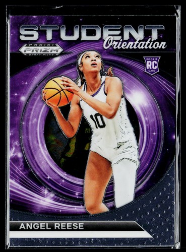 Angel Reese #18 — 2024 Panini Prizm Draft Picks Student Orientation basketball card