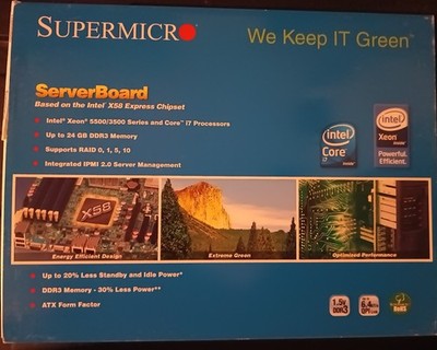 Supermicro X8STE X58 Server Motherboard LGA1366 DDR3 ATX IPMI NEW UNUSED