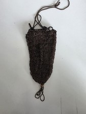 Antique Victorian Flapper Beaded Drawstring Reticule Pouch Bag
