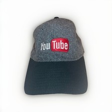YouTube Icon Logo Hat Cap Snapback Gray New Era 9TWENTY Wool Blend