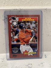 2022 Topps Alex Bregman 1987 All Star 35th Anniversary #87AS-28 Red /10
