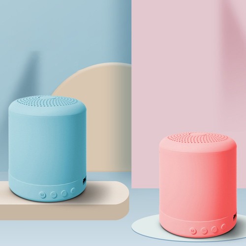 Macaron Mini Portable BT Speaker Stereo Wireless Loudspeaker Mini Column M GDB - Photo 3 sur 8
