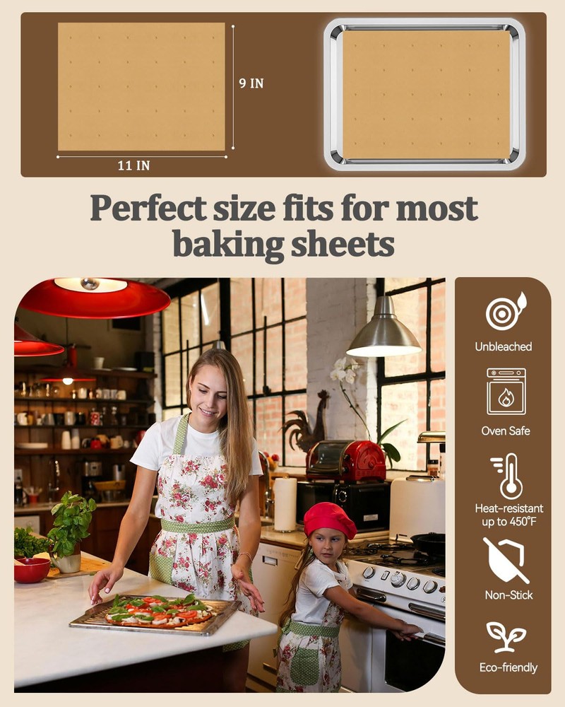 Disposable Perforated Rectangular Air Fryer Liners for Easy Cleanup