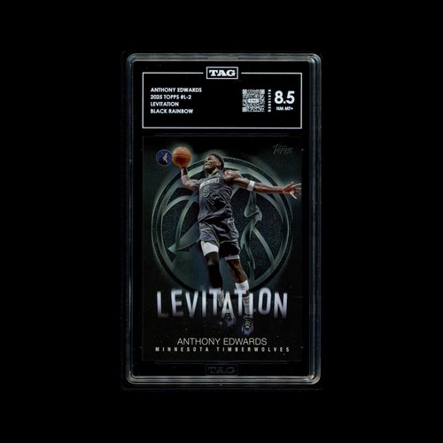 Anthony Edwards [Black Rainbow] #L-2 2025 Topps Levitation card