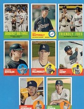 2012 Topps Heritage Los Angeles Dodgers 1-500 Team Set! SPs Included!