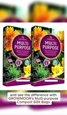 2 x 60L Growmoor Multi-Purpose Compost – Professional Grade Garden Soil (120L) 0.19 per litre