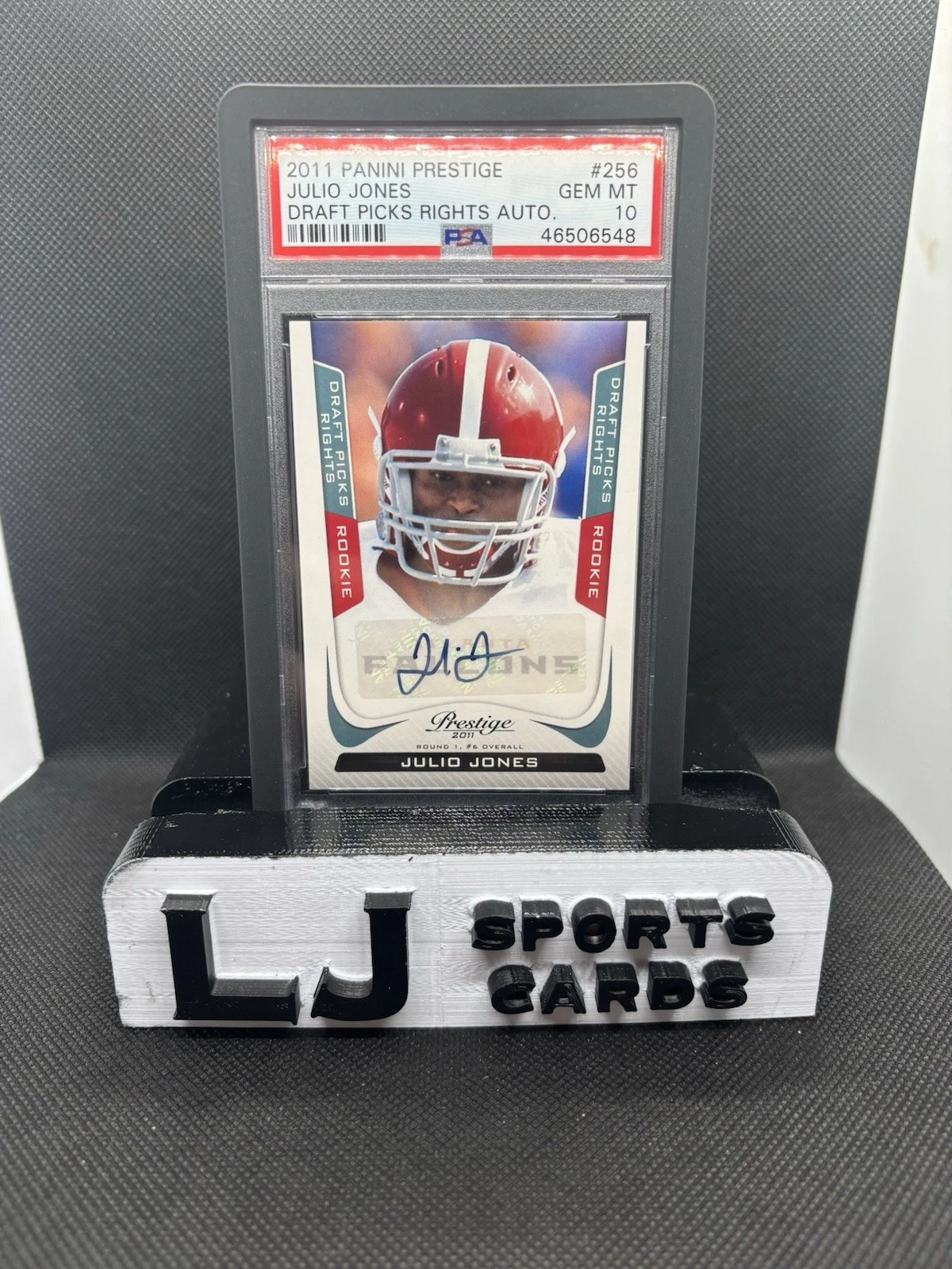 Julio Jones Panini Prestige #256 Draft Picks Rights Autograph