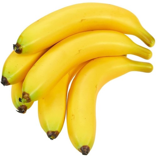 Set of 6 Individual Fake Bananas, Artificial Lifelike Fake Fruit for Decoration - Picture 8 of 9