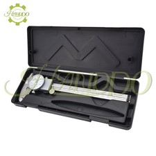 6" DIAL CALIPER CARBON STEEL SHOCKPROOF .001" OF ONE INCH.