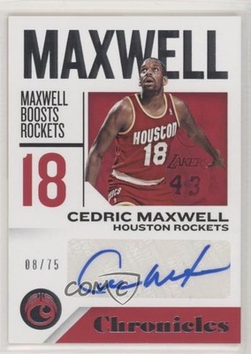 2018-19 Panini Chronicles Signatures 8/75 Cedric Maxwell #CS-CM Auto 0f8