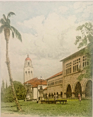 Eidenberger, Josef   Hoover Tower (Stanford Univ. ) Etching 50/450  Limited Ed.