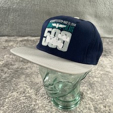 VTG Indianapolis 500 Hat Cap Mens Snapback Bl...