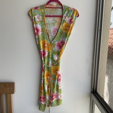 Vintage Floral Wrap Dress