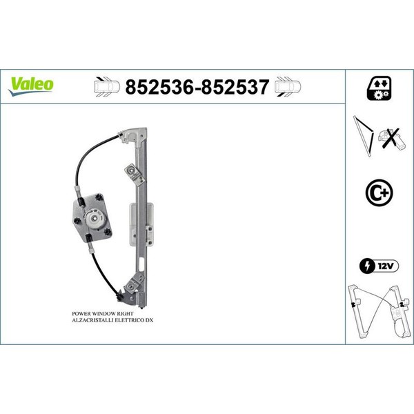 Valeo 852536 Fensterheber FüR Skoda Fabia 6Y2 6Y5 6Y3-image