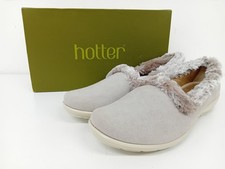 HOTTER Flutter Women's Slip On Slippers UK7 Beige Faux Fur - A313