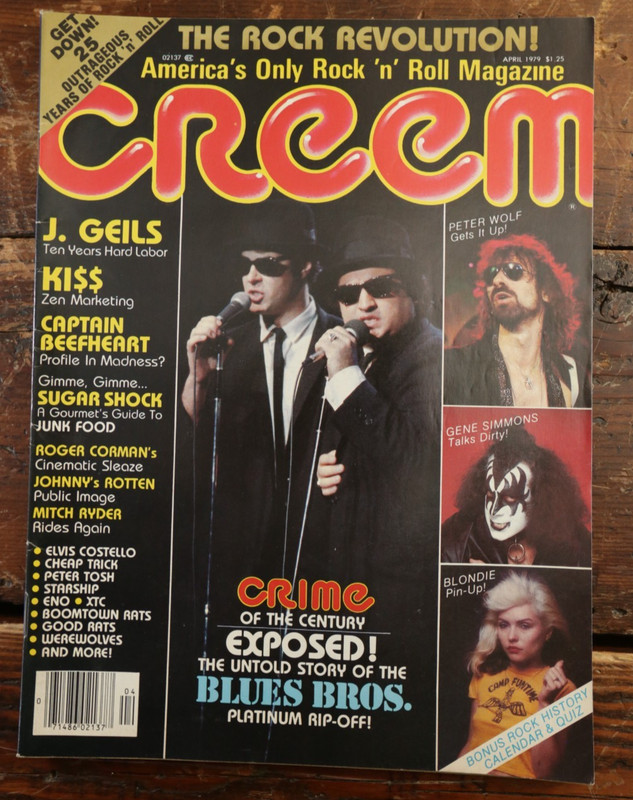 CREEM MAGAZINE Vol 10 No 11 April 1979 BLUES BROTHERS Kiss CAPTAIN BEEFHEART