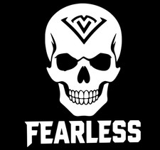 Fearless Skull Vinyl Sticker Decal Truck Car Window