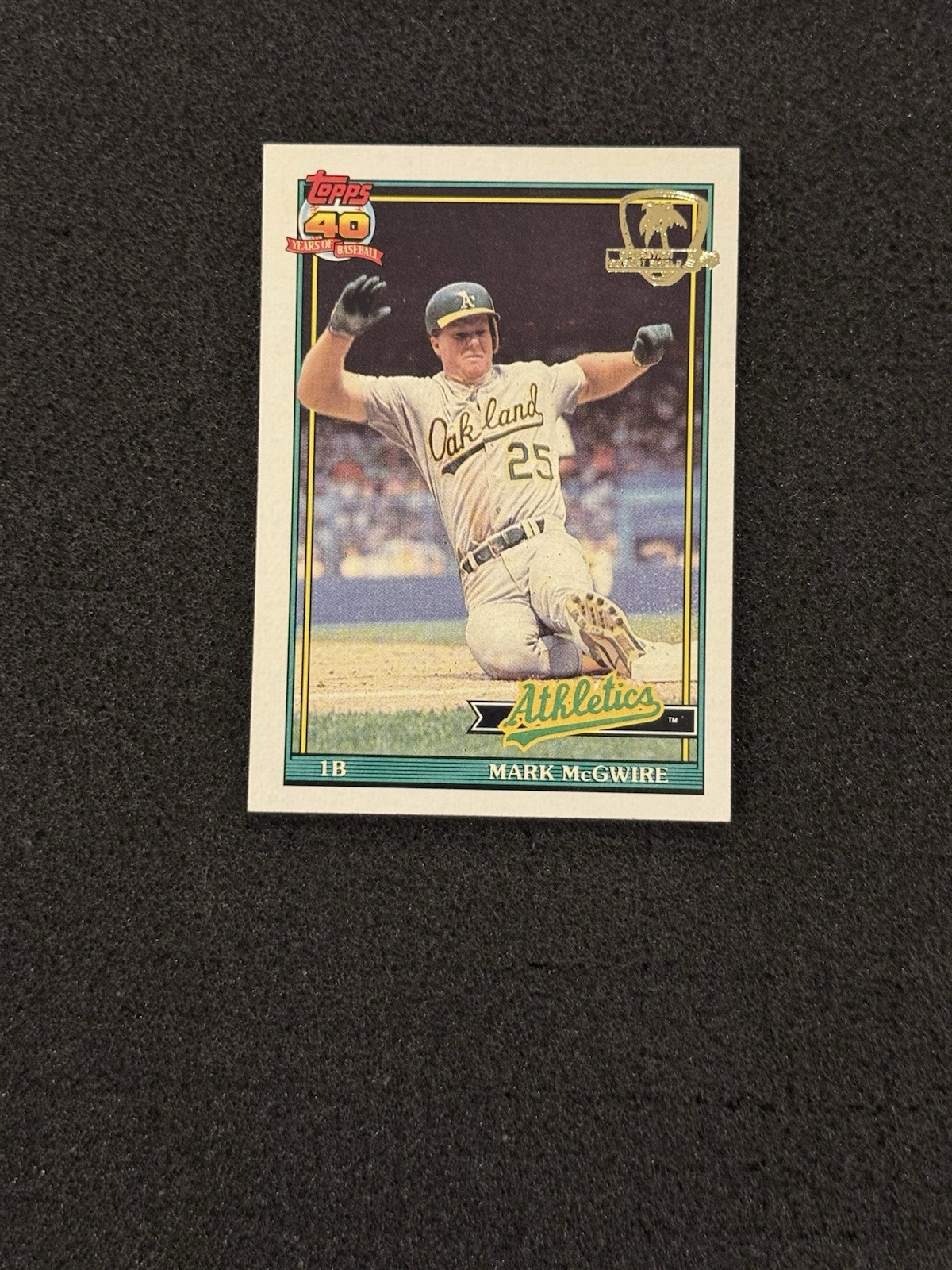 1991 Topps Desert Shield #270 Mark McGwire Oakland Athletics