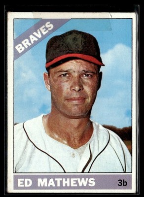 1966 Topps Ed Mathews LOW GRADE Set Break #200