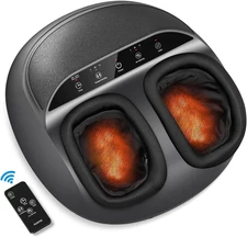 Shiatsu Foot Massager with Heat, Feet Massager for Neuropathy Plantar Fasciitis 