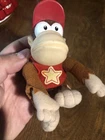 Vintage Nintendo 64 Diddy Kong Plush N64 1999 ToySite NOS NWT PLASTIC HEAD! 4”
