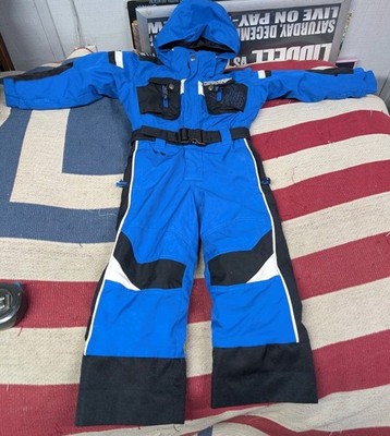 Spyder Youth Boys Snowsuit Blue Size 4 Growing Size One Piece Coveralls