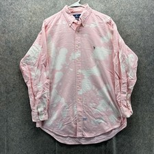 Vintage Ralph Lauren Yarmouth Shirt Mens 15.5 33 Pink Oxford Button Down Cotton
