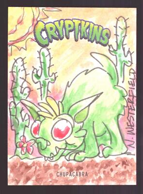 2018 Crypt kins Sketch Trading Card by Niall Westerfield Convention ...