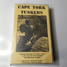 Cape York Tuskers VHS VIdeo Vintage Australian Hunting Pigging Sport Rare 1998