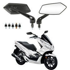 8mm 10mm Motorcycle Rearview Side Wing Mirrors For Honda PCX150 PCX125 Scooter