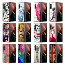 Custom Tiger Lion Rose Union Jack For Samsung Galaxy Z Fold 3 4 5 6 7 Case Cover