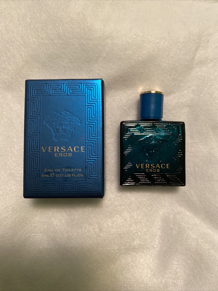 Versace Eros Eau de Toilette 0.17 oz/ 5 ml Mini Splash For Men