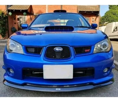 Pour 06-07 Subaru Impreza Wrx Sti Hawkeye Carbone Avant Séparateur Spoiler Lèvre - Photo 1/4