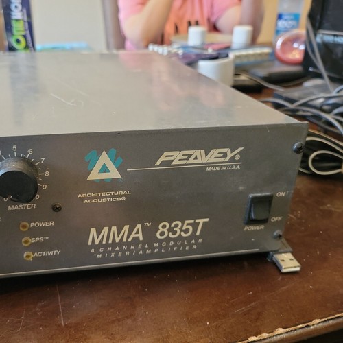 Peavey Architectural Acoustics MMA-835T 8-Channel Modular Mixer/ Amplifier - Picture 7 of 10