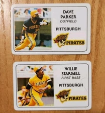 2 1981 PIRATES WILLIE STARGELL & DAVE PARKER  PERMA-GRAPHICS Pittsburgh Pirates