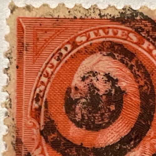 1895 US Washington 2c Stamp - Type I - Double Transfer | Sc #265 | Used VF-XF - Picture 4 of 8