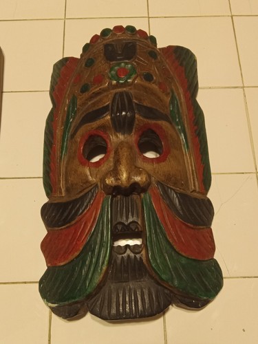 Thailand tribal hand carved mask - Picture 2 of 10
