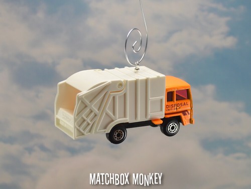 Orange Garbage Trash Refuse Truck Custom Christmas Ornament Waste Management - Picture 6 of 10