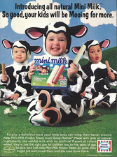 1992 Good Humor Mini Milk Frozen Ice Cream Kid Treats vtg Print Ad Advertisement