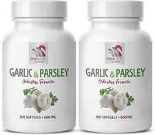 garlic root softgels - GARLIC AND PARSLEY - body detox cleanse 2 Bottle 200 Soft