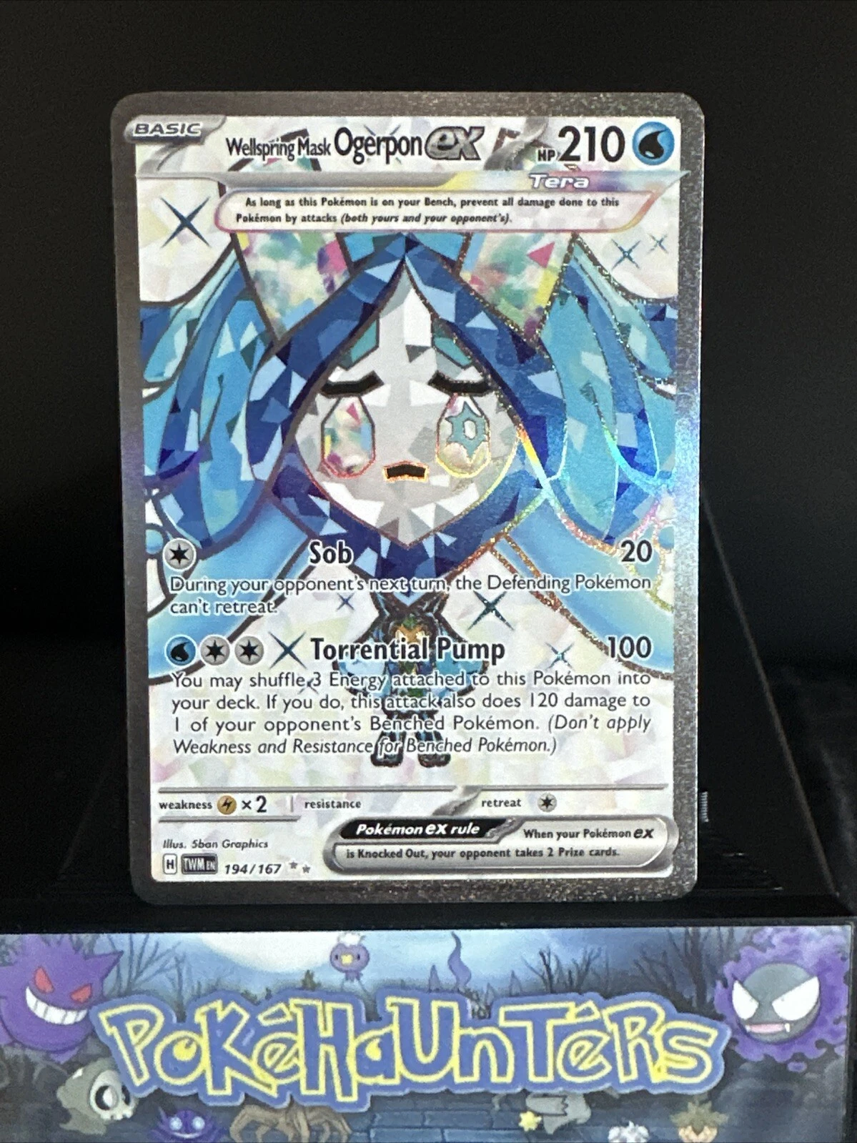 Pokemon Card Wellspring Mask Ogerpon ex 194/167 Twilight Masquerade NM