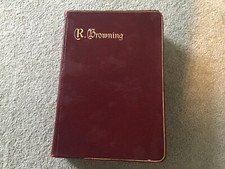 POEMS OF ROBERT BROWNING 1912 vgc fine leather binding gilt trim Henry Frowde