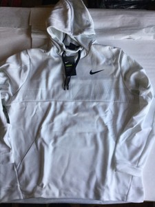 nike white hooded sweatshirt