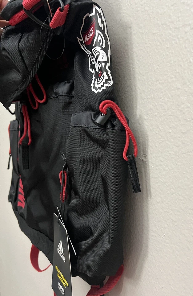Adidas NCAA NC State Wolfpack Collegiate Utility Premium Backpack Bag GA5335 New - Image 3 of 4
