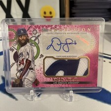 2022 Topps Inception ANDRE JACKSON Auto Patch RC Pink Parallel #'d /75 Dodgers 