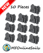 🏔 10 PIEZAS NUEVAS LEGO ERUCTO Gris Azulado Oscuro Pared Inferior Montaña 4x10x6 Roca